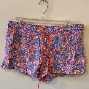 Vineyard Vines Linen Shorts Seashell Patterned